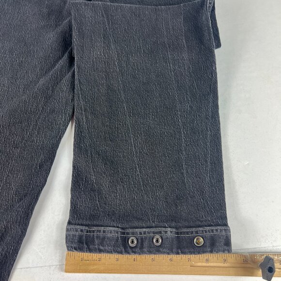 Black Perfect Vintage Wide Leg Madewell Jeans - Picture 9 of 15